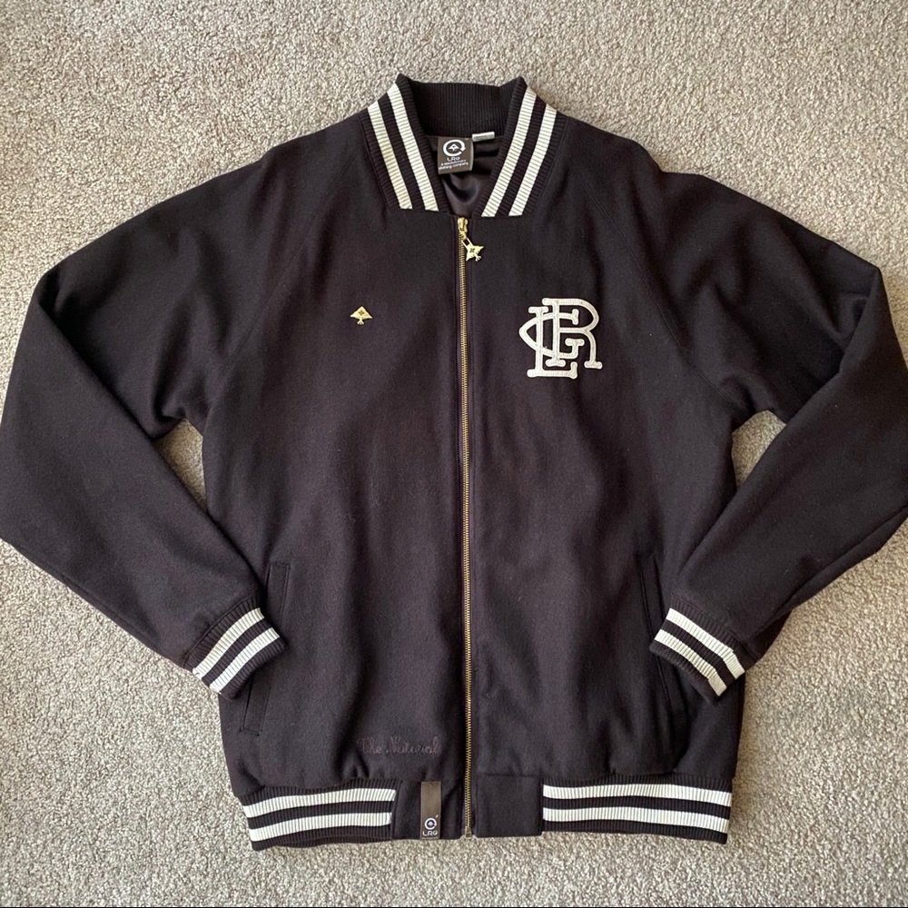 NWOT LRG Brown Varsity Jacket XL
